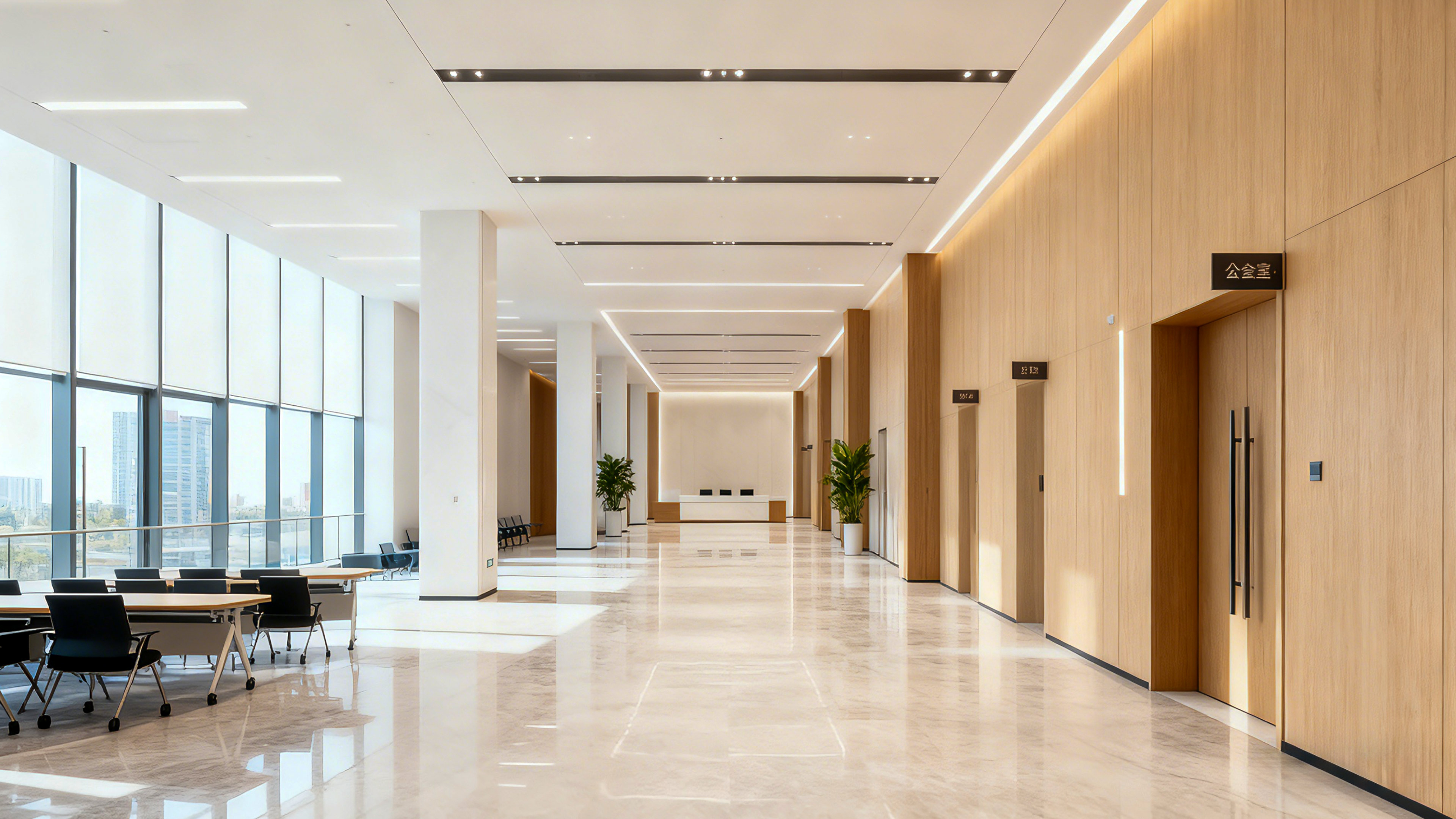 Modern interior design application scene featuring Mrs. Alu premium aluminum building materials